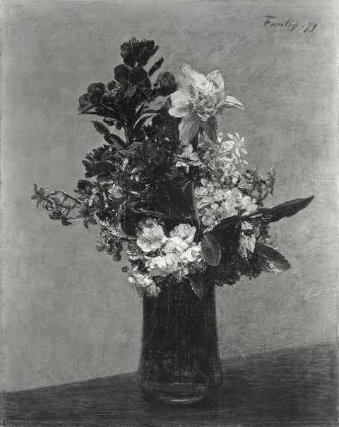 A. C. Cooper — Fantin-Latour Henri - sec. XIX - Natura morta con vaso di fiori — insieme